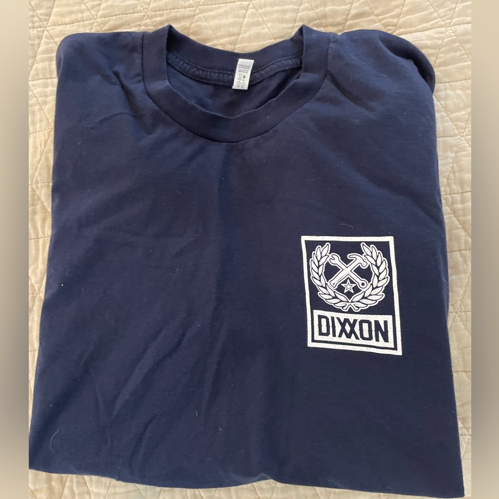 DIXXON Crossed Hammer & Wrench Graphic Logo Tee in Navy & White Size‎ M